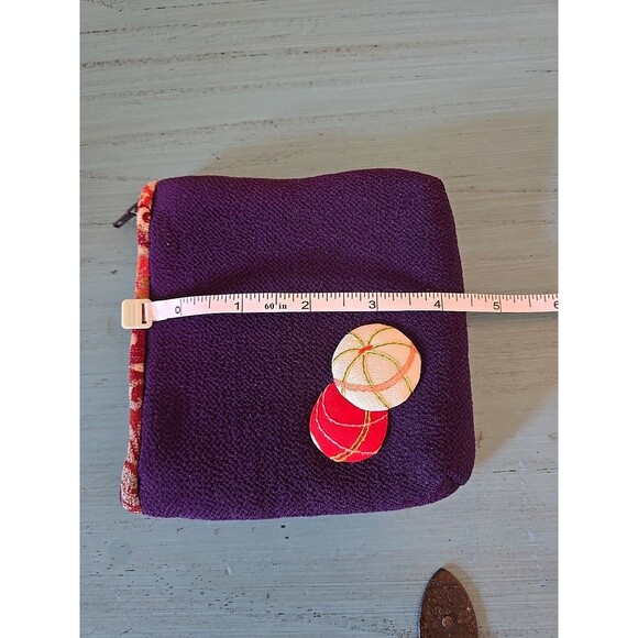 Coin Purse Wallet With Zipper Handmade High Quality Souvenir Purple Bag Homemade - Picture 9 of 9